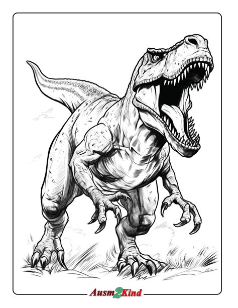 t rex ausmalbild 18 stück malvorlagen tyrannosaurus rex
