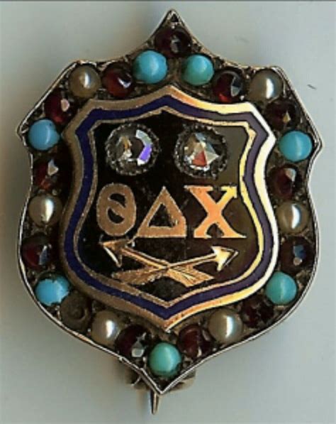 Theta Delta Chi Fraternity Pin From The 1880s Fraternity Sorority