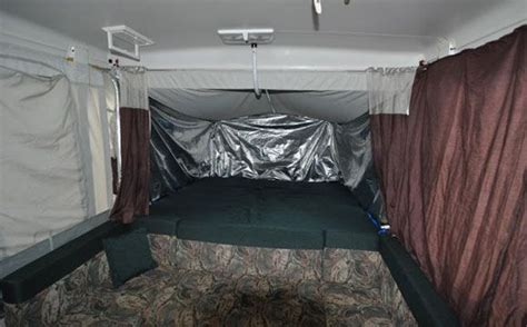 popup gizmos bunk liners to help keep the camper warmer or cooler spacious living bunks camper