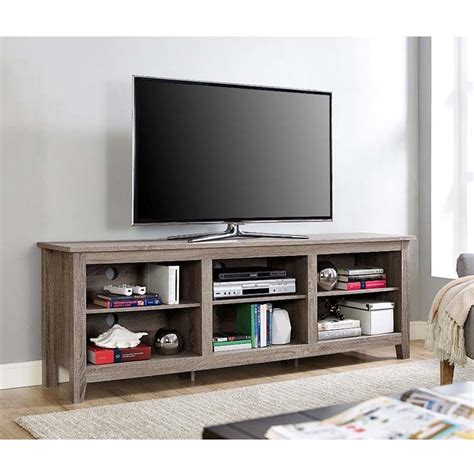 A tv stand is a quintessential accessory as it keeps your television safe and adds style to your decor. Walker Edison Essentials 70 inch TV Stand Ash Grey W70CSPAG