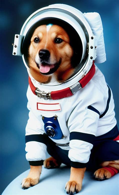 Astropup The Best Astronaut Dog In Space Stock Illustration