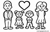 Family Coloring Pages - Free Printable Coloring Pages