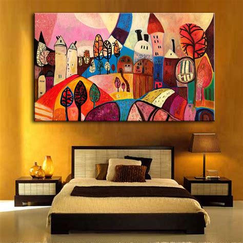 Modern Abstract Poster And Print Picture 1 Panel House Oil