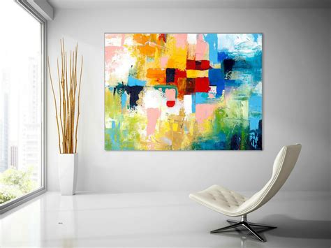 Extra Large Wall Art Palette Knife Artwork Original Painting On Canvas