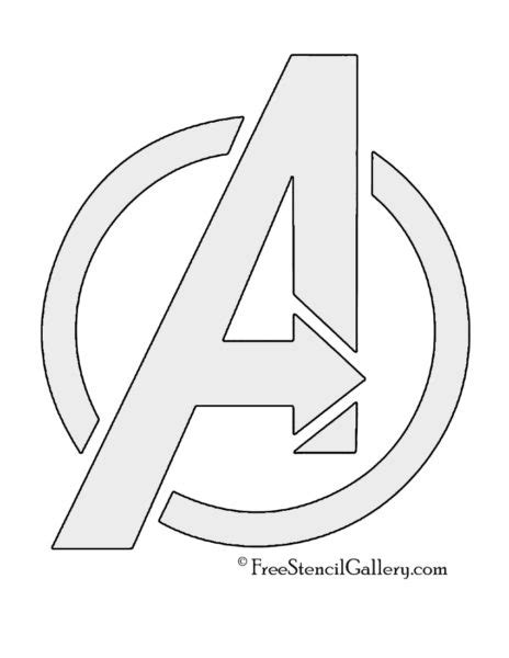 Avengers Logo Stencil Free Stencil Gallery