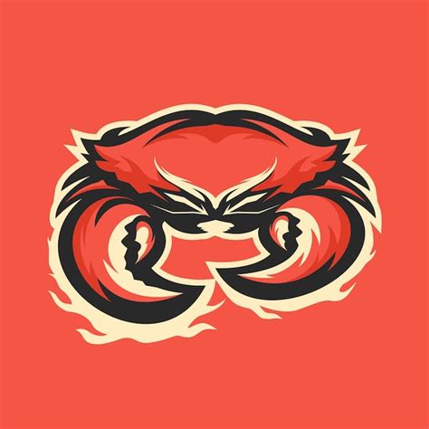 Premium Vector Crab Mascot Logo Design