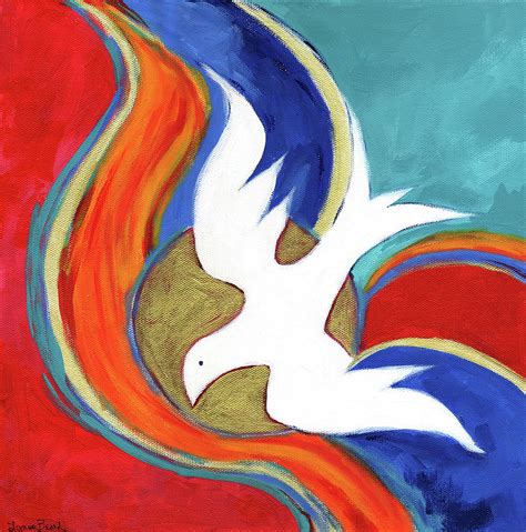 The Holy Spirit Painting By Lynne Beard Fine Art America