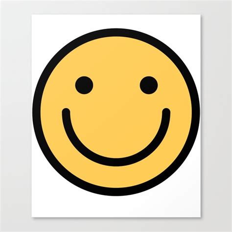 Smiley Face Cute Simple Smiling Happy Face Canvas Print By Dogboo