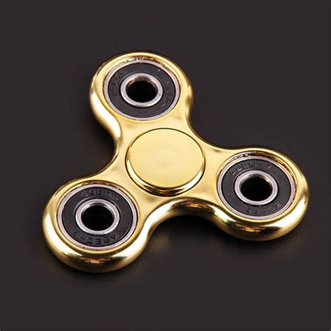 Newhand Fidget Spinner Luxury Gold Color Focus Desk Toy