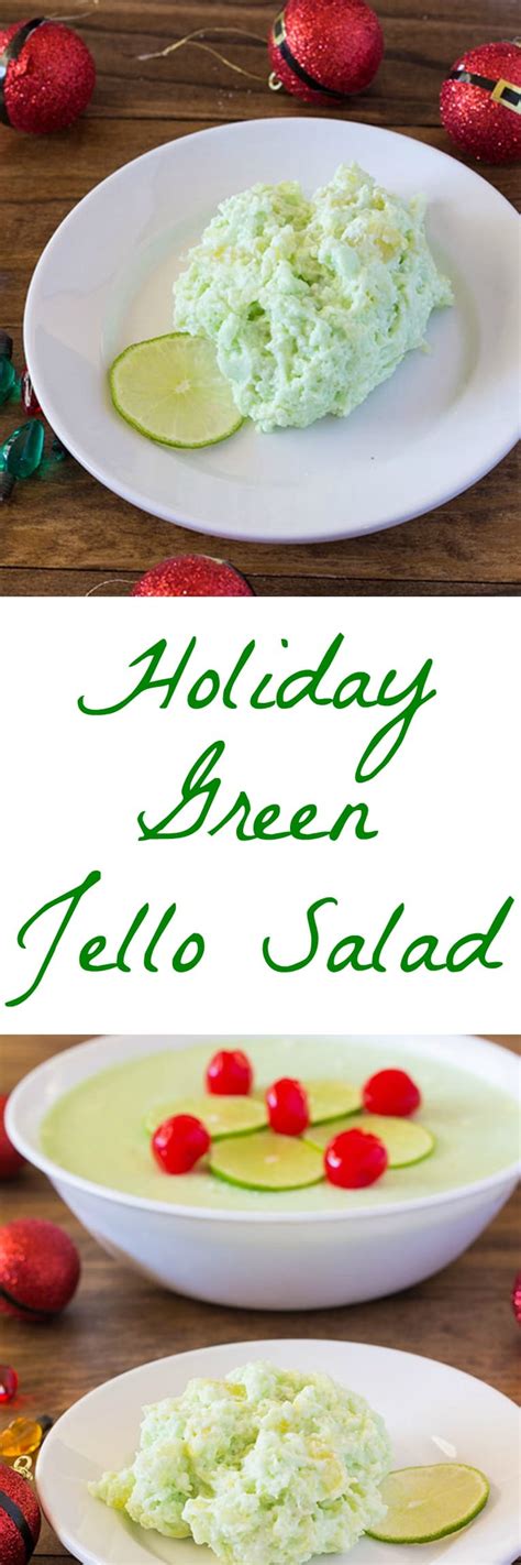 Holiday Green Jello Salad Pear Tree Kitchen