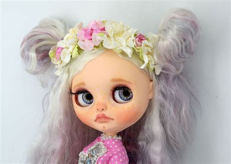 Custom Blythe Doll Ooak Mohair Hair Etsy Blythe Dolls Mohair Ooak