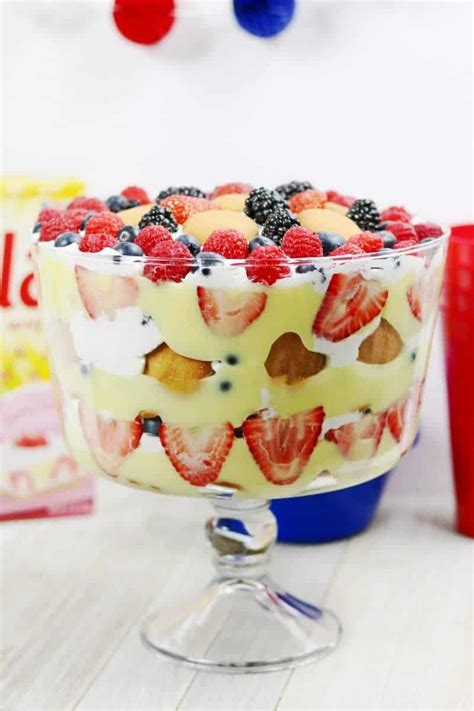 Patriotic Berry Trifle Recipe