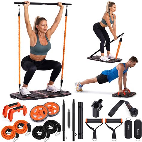 Gonex Portable Home Gym Workout Equipment With 10 Exercise Accessories