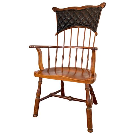 High Backed Windsor Chairs By Actor George Montgomery At 1stdibs