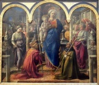Fra Filippo Lippi, "Pala Barbadori ", "The Virgin and Child surrounded ...