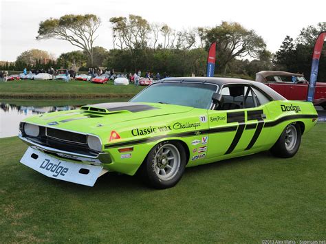 Race Car Classic Vehicle Racing Muscle Car Dodge Challenger