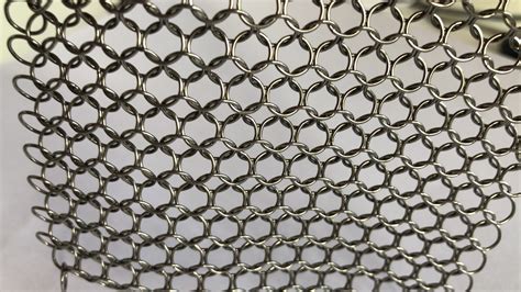 88 Stainless Steel Chain Mail Scrubber Cast Iron Cleaner Ss316