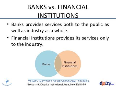 Banks Vs Financial Institutions