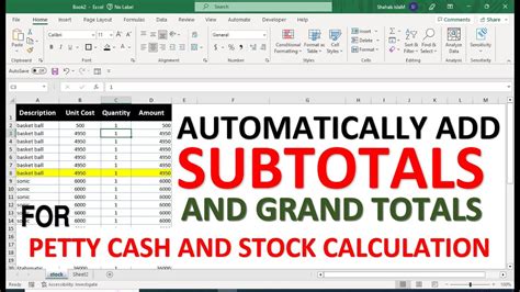 How To Make Subtotal And Grand Total In Excel How To Use Subtotal