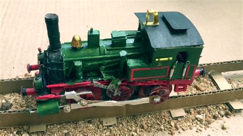 Awesome Steam Engine From Cardboard Royal Prussian Steam Locomotive