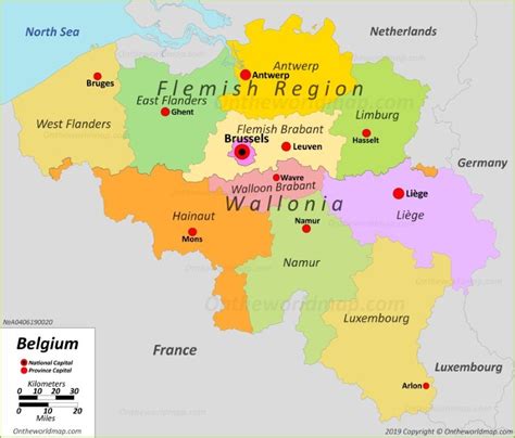 Political Map Of Belgium Ontheworldmap Com