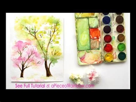 This was inspired by a pair of green velvet chairs i unique christmas tree decorating ideas: Easy Watercolor Spring Tree Tutorial - YouTube