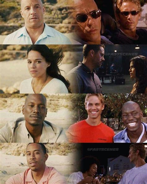 vin michelle tyrese and ludacris with looking back while working with paul walker movie fast and