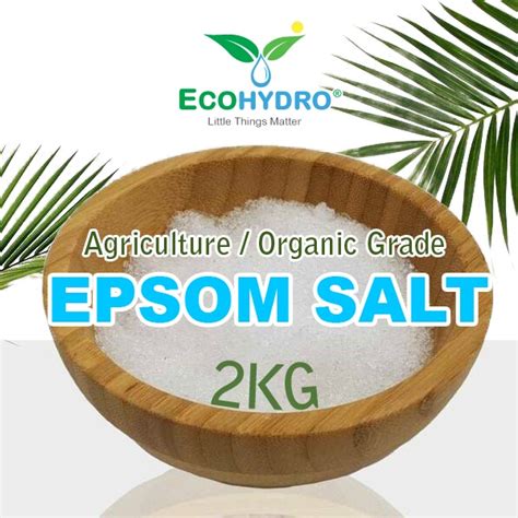 2kg Epsom Salt Organic Farming Agriculture Grade Magnesium Sulfate