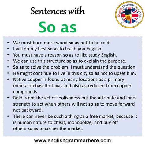 Sentences With So As So As In A Sentence In English Sentences For So