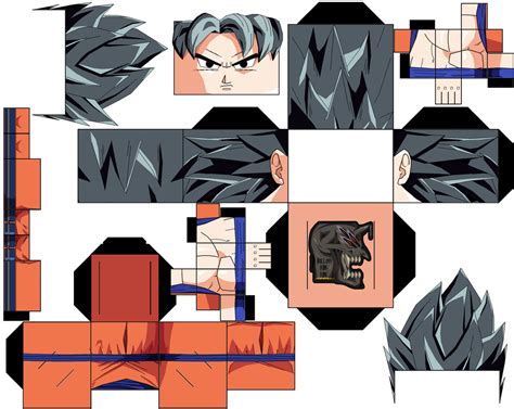 Goku Ssj Power Paper Toy Free Printable Papercraft Templates