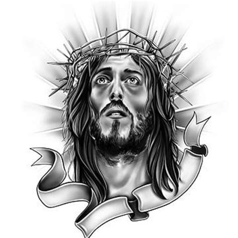 Jesus Tattoo Sketch At Explore Collection Of Jesus