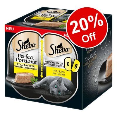 Just roll with it and give them an irresistibly fresh meal every. 6 x 37.5g Sheba Perfect Portions Wet Cat Food - 20% Off ...