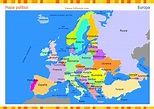 Mapa de Europa con división política - Mapas, tarjetas