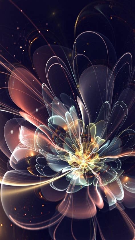 Download Free 3d Abstract Flower Mobile Mobile Phone