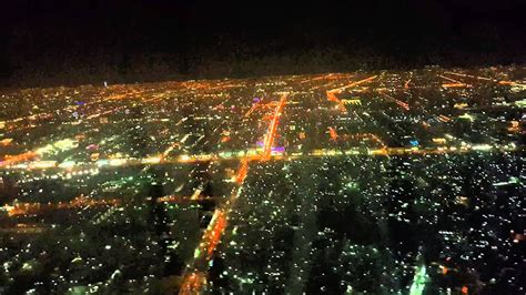 Beautiful Night Landing At Jeddah Airport Youtube