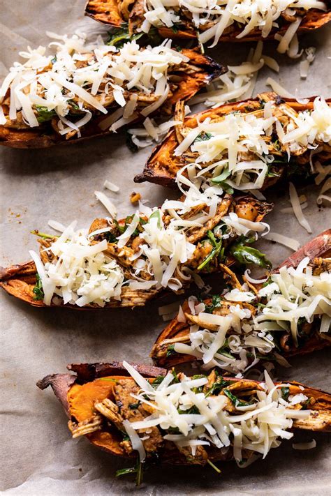 Healthy Chipotle Chicken Sweet Potato Skins Half Baked Harvest