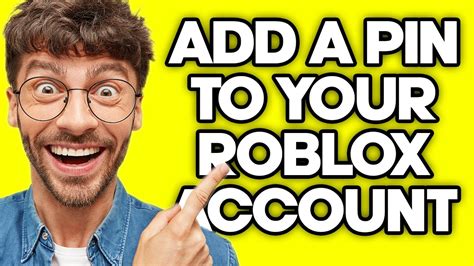 How To Add A Pin To Your Roblox Account 2023 Youtube