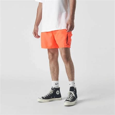 Nike Swim Belted 5 Inch Volley Shorts Orange The Sole Supplier