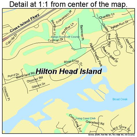 Hilton Head Island South Carolina Street Map 4534045