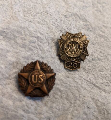 Ww1 Us Military Honorable Discharge Star Lapel Button Bronze Wwi 20