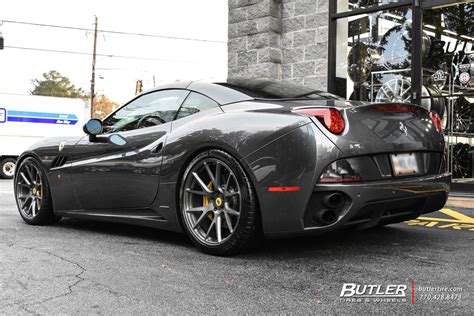 Once the roof is down the portofino gives a more comfortable ride with 30% less air flow entering the cabin in comparison with the california, the climate control system has also undergone a thorough redesign to offer more cooling and. Ferrari California with 20in Vossen VPS-306 Wheels exclusively from Butler Tires and Wheels in ...