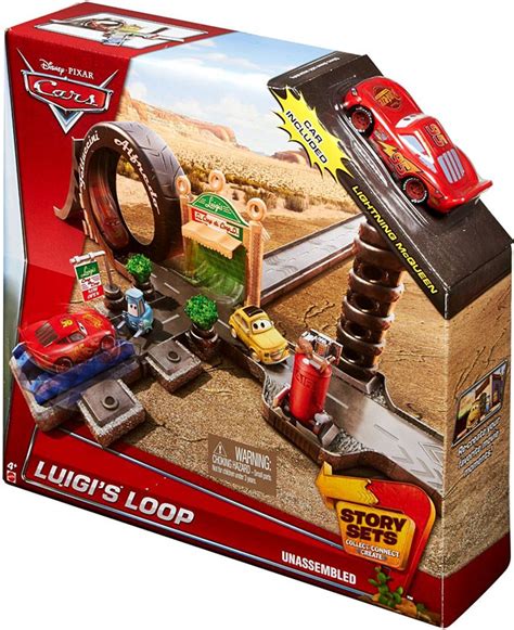 Disney Pixar Cars Story Sets Luigis Loop Playset Mattel Toys Toywiz