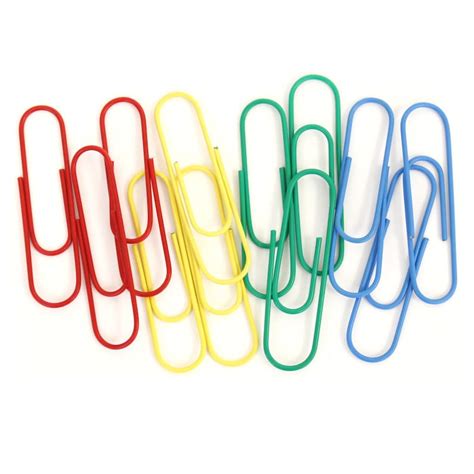 Jumbo Paper Clips Pack Bright Colors Huge Etsy