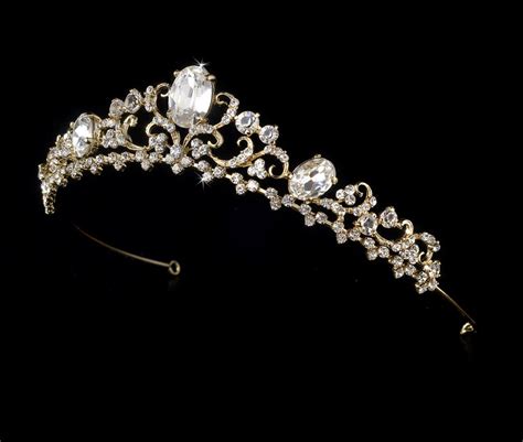 Royal Crown Rhinestone Bridal Tiara Elegant Bridal Hair Accessories