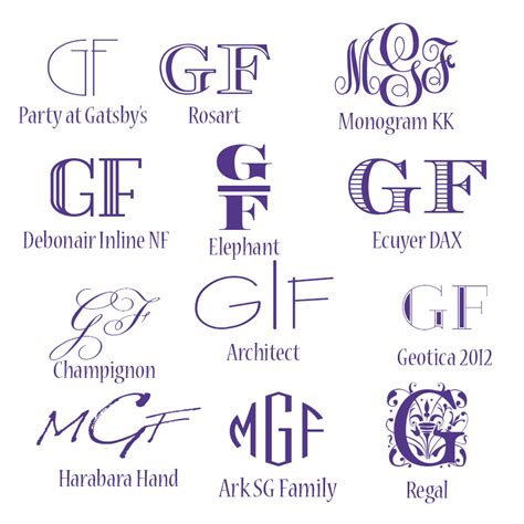 Free Monogram Fonts - My Graphic Fairy