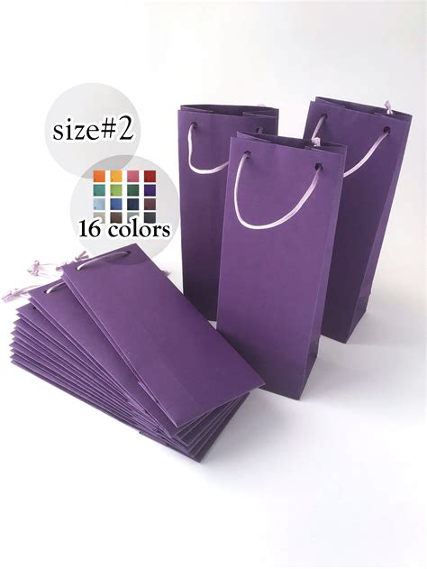 10 Bolsas De Papel Extra Pequeñas Violetas Bolsas Premium De Etsy