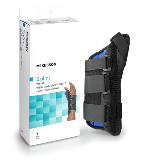 Mckesson Wrist Splint With Abducted Thumb With Hook And Loop Strap Closure