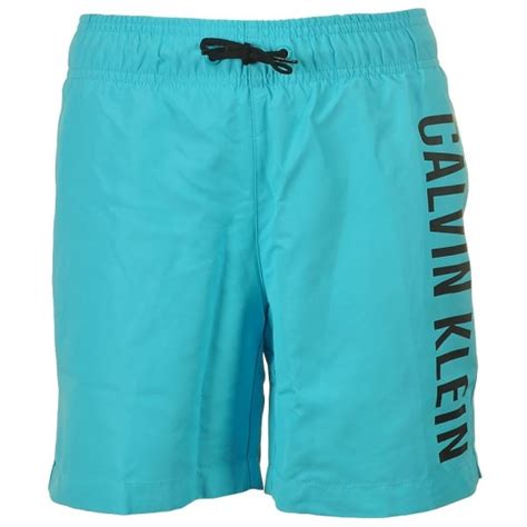 Calvin Klein Boys Intense Power Swim Shorts Blue Atoll