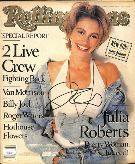 Julia Roberts Signed Rolling Stone Magazine Jsa Pristine Auction