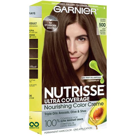 If you are deciding between two shades, always choose the lighter. Garnier Nutrisse Ultra Coverage Hair Color 500 Deep Medium ...